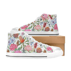 Australian Flowers - Kids High Top Canvas Shoes