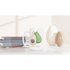 Be My Avocado - White 15oz Ceramic Mug 15oz Mug Globally Fulfilled