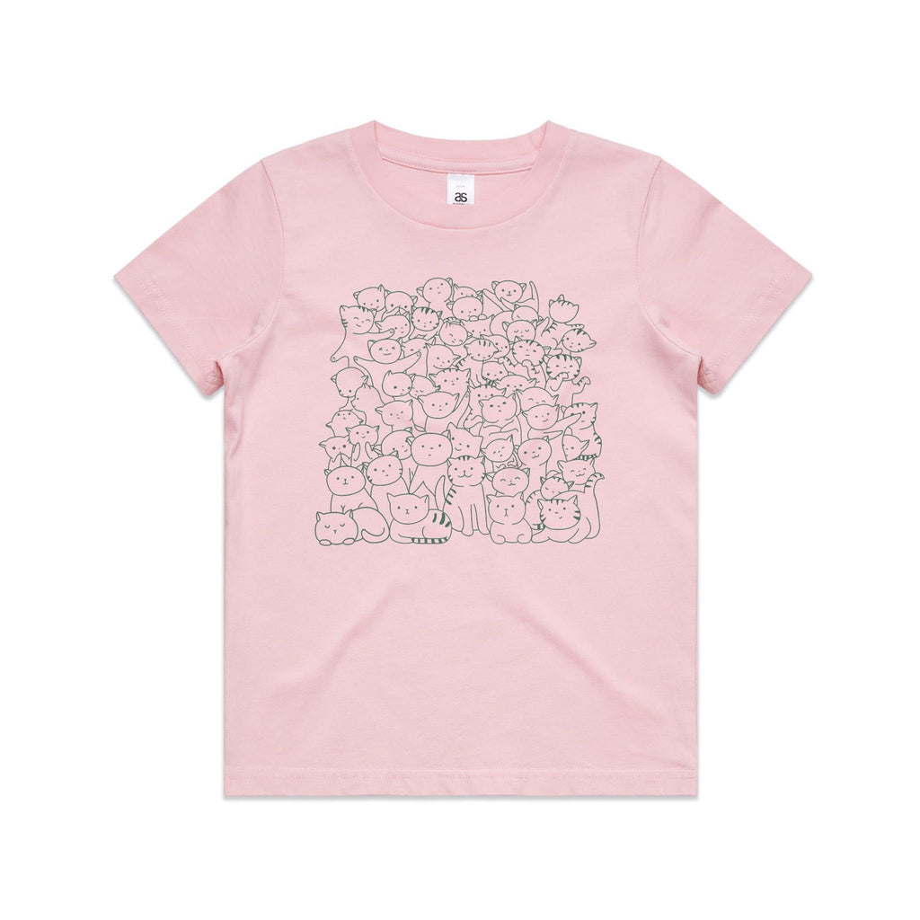 Lots And Lots Of Cats Kid's AS Colour T-shirt