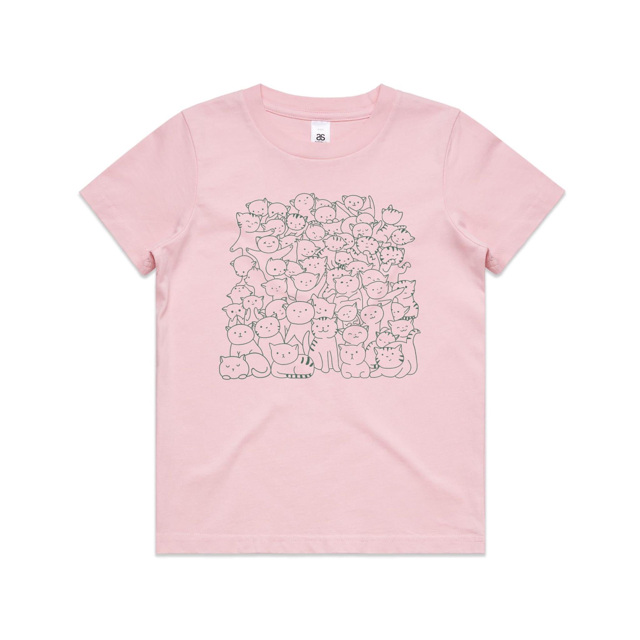 Lots And Lots Of Cats Kid's AS Colour T-shirt
