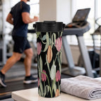 Tulips 20oz Tea Tumbler with Carry Handle