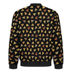 Pizza Slices Men's Casual Zip‑Up Bomber Jacket