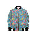 Doughnuts On Blue Kids Bomber Jacket