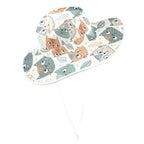 Cute Cat Faces Wide Brim Bucket Hat Wide Brim Bucket Hat animal Printed Offshore