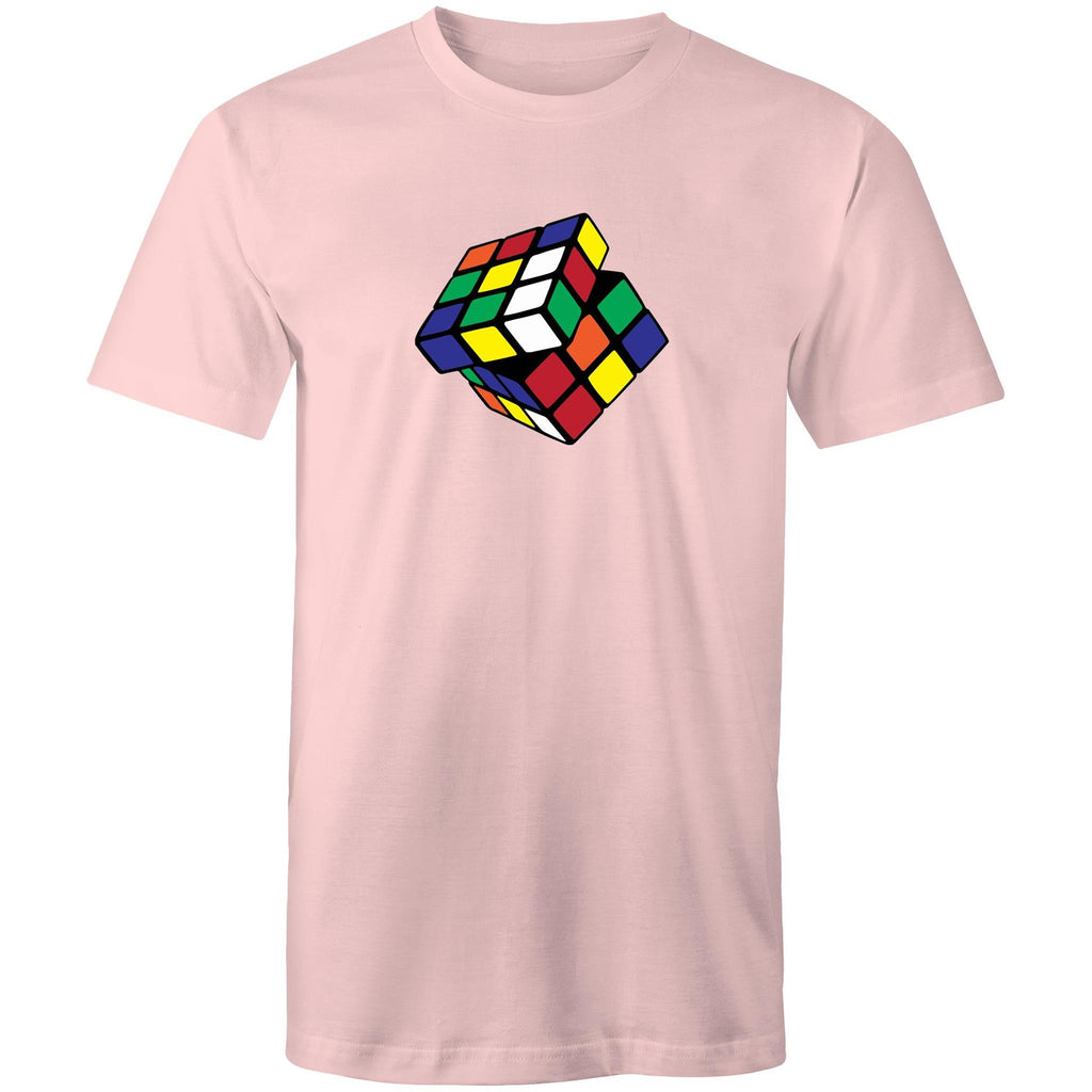 Cube - Mens T-Shirt Pink Mens T-shirt Games Printed In Australia