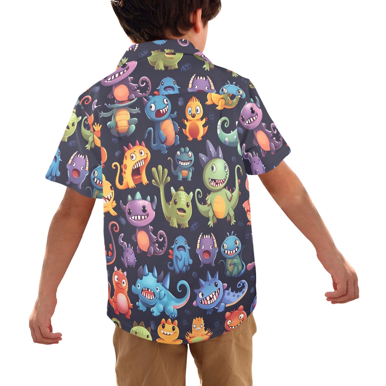 Monster Mania - Junior Kids Hawaiian Shirt