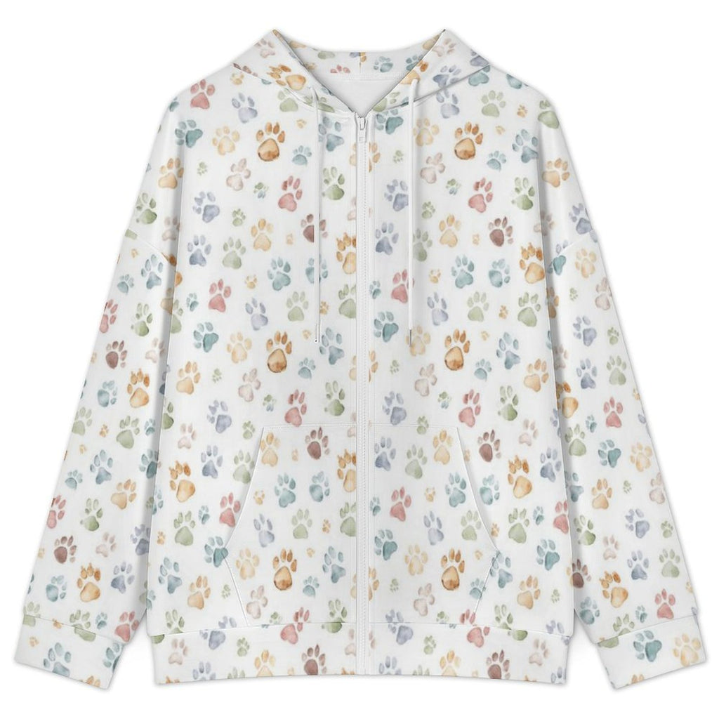 Paw Print Women's Full-Zip Hoodie