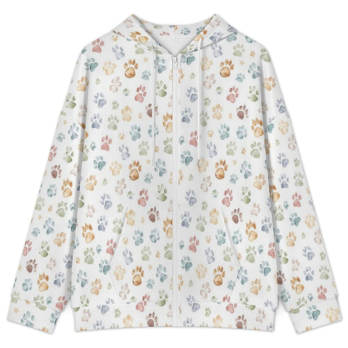 Paw Print Women's Full-Zip Hoodie