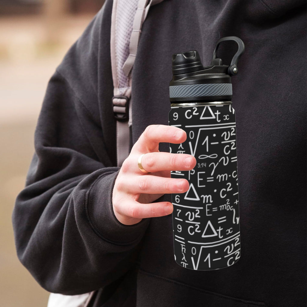 Mathematics - Insulated Water Bottle with Dual-Use Lid (18oz) Insulated Water Bottle with Dual-Use Lid (18oz) Maths Printed Offshore
