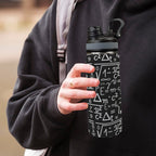 Mathematics - Insulated Water Bottle with Dual-Use Lid (18oz) Insulated Water Bottle with Dual-Use Lid (18oz) Maths Printed Offshore