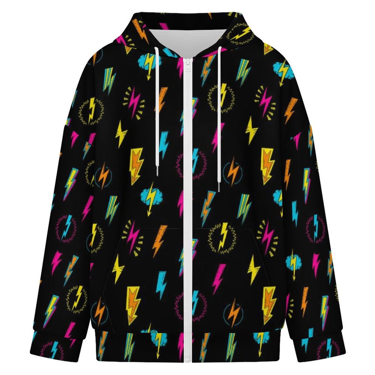 Fun Lightning Women's Full-Zip Hoodie