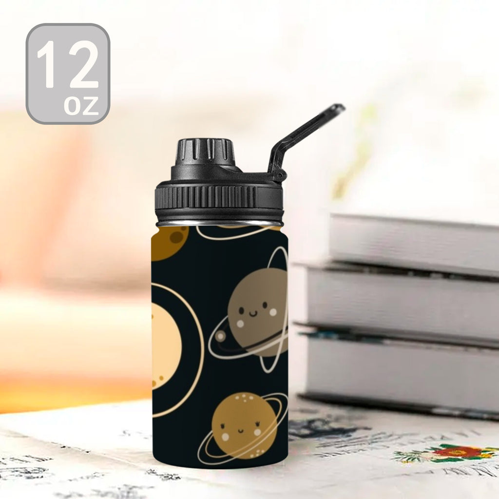 Happy Planets - Kids Water Bottle with Chug Lid (12 oz)