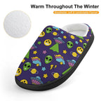 Groovy Alien And UFO Kids Cotton Slippers Kids Cotton Slippers Printed Offshore Sci Fi