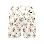 Cute Mushrooms Men's Mid-Length Beach Shorts Men's Mid-Length Beach Shorts Food Printed Offshore
