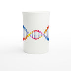 DNA - White 10oz Porcelain Slim Mug Porcelain Mug Globally Fulfilled Science