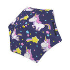 Rainbow Unicorn Kids Safe Round Corner Umbrella One Size Kids Safe Round Corner Umbrella animal Printed Offshore