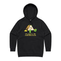 It's What's On The Inside That Counts, Sandwich Women's AS Colour Hoodie Black Womens Hoodie Food Positivity Printed In Australia