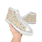 Sprinkles Men's High Top Canvas Shoes Men's Classic High Top Canvas Shoes Printed Offshore