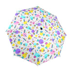 80's Grid Umbrella One Size Umbrella Printed Offshore Retro