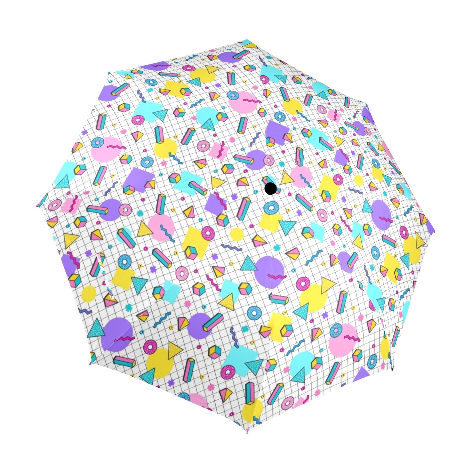 80's Grid - Umbrella One Size Umbrella Printed Offshore Retro