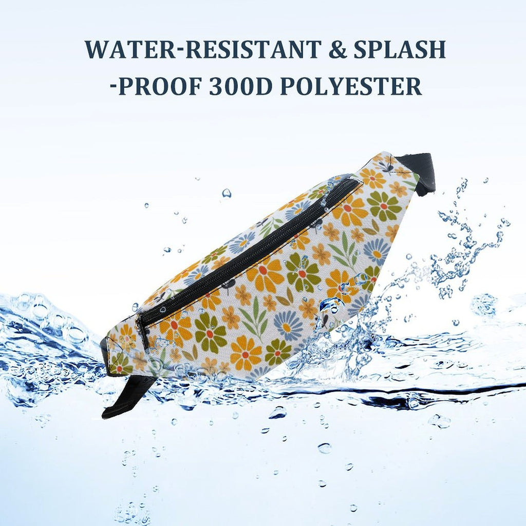 Retro Boho Flowers - Bum Bag / Fanny Pack