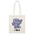 I Rock Parcel Canvas Tote Bag Default Title Small Tote Bag Music Printed In Australia