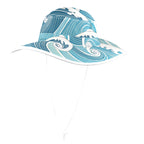 Ocean Waves Wide Brim Bucket Hat Wide Brim Bucket Hat Ocean Printed Offshore Surf