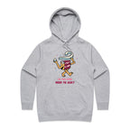 Cake, Do You Even Need To Ask? - Womens Hoodie Grey Marle Womens Hoodie Food Printed In Australia