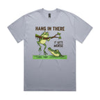 Hang In There, It Gets Worse AS Colour Heavy Faded Tee Unisex Faded powder Heavy Faded T-shirt animal Printed In Australia