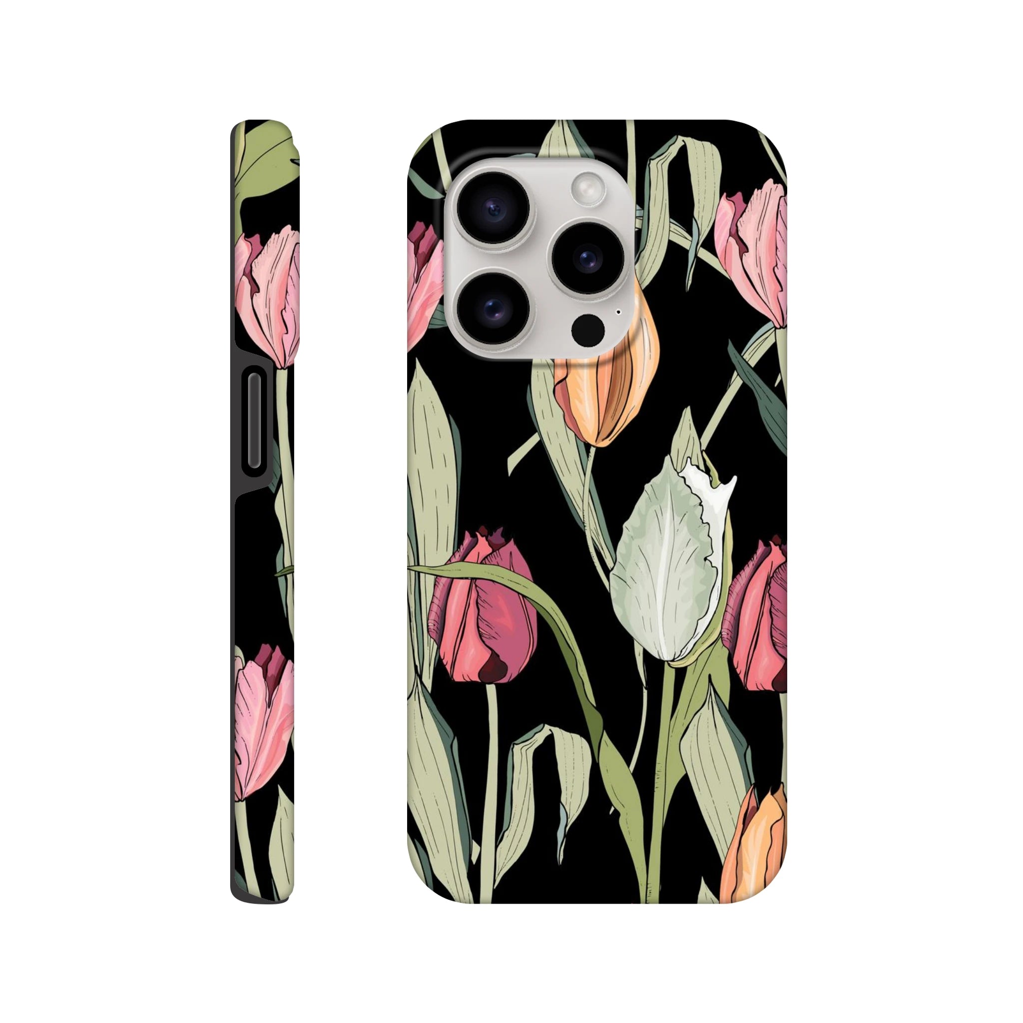 Tulips - Apple iPhone Tough case iPhone 15 Pro iPhone Tough Case Globally Fulfilled Plants