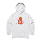 Mama Bear - Womens Hoodie White Marle Womens Hoodie animal Mum Printed In Australia