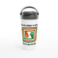 All We Need Is Love - White 15oz Stainless Steel Travel Mug Default Title Travel Mug Globally Fulfilled Music