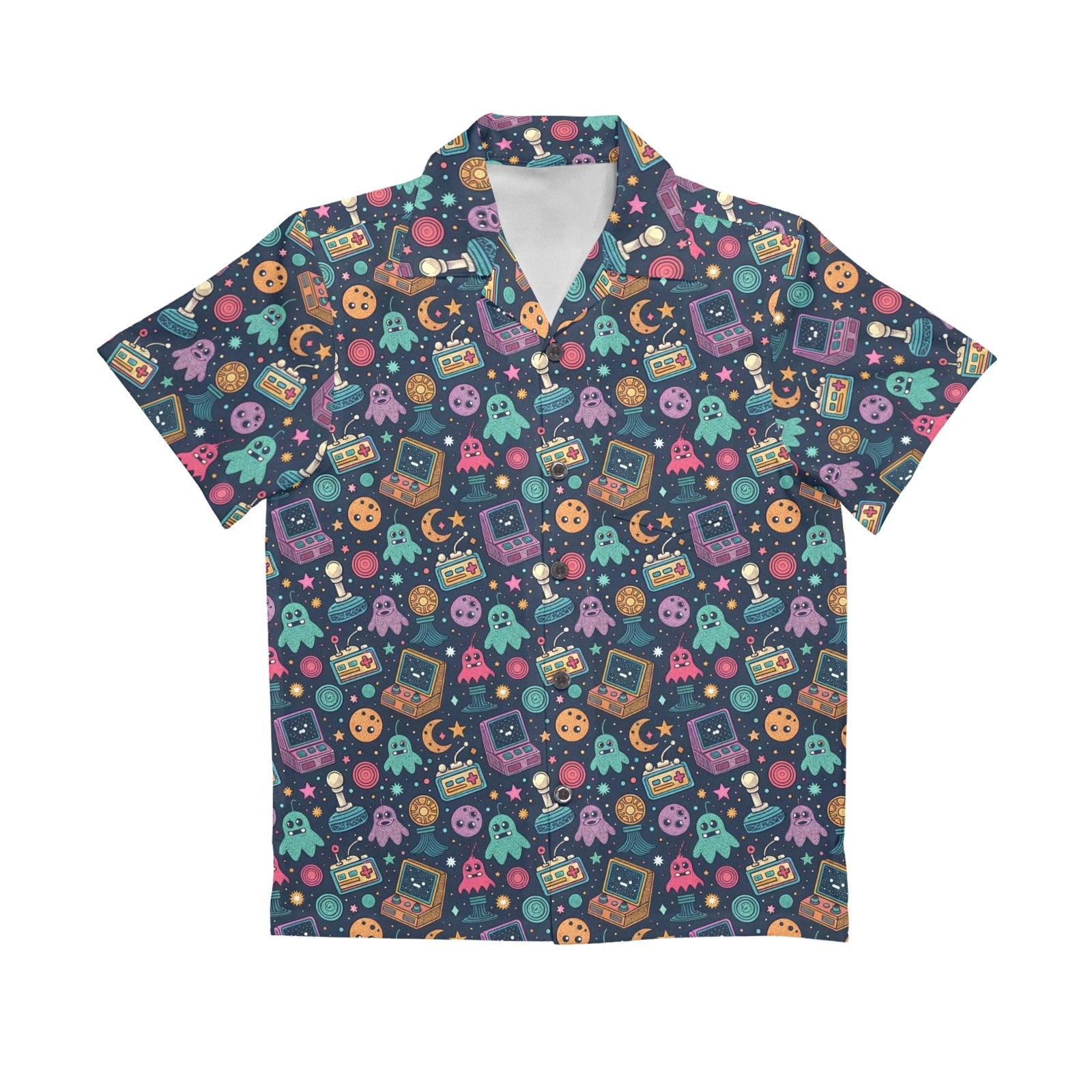Space Arcade Senior Kids Hawaiian Shirt