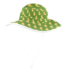 Rubber Ducks On Green Wide Brim Bucket Hat Wide Brim Bucket Hat animal Printed Offshore