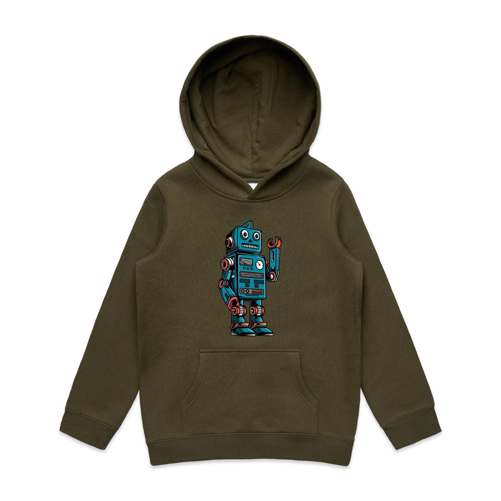 Robot - Kids Hoodie Army Kids Hoodie Printed In Australia