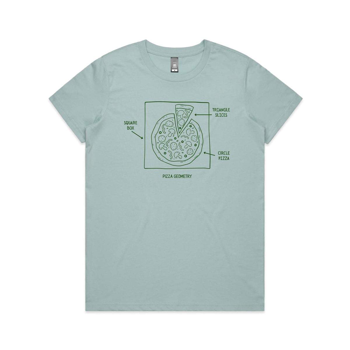 Pizza Geometry Women's AS Colour T-shirt