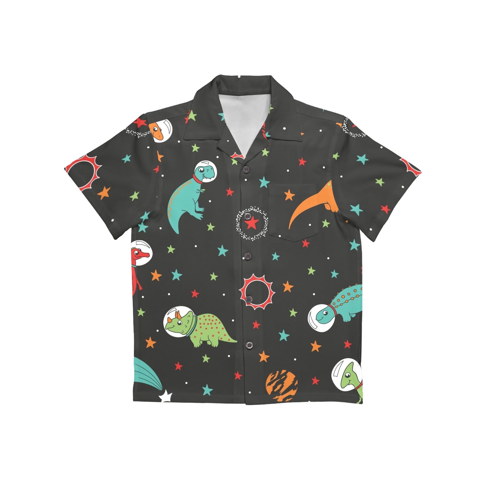 Astronaut Dinosaurs - Junior Kids Hawaiian Shirt