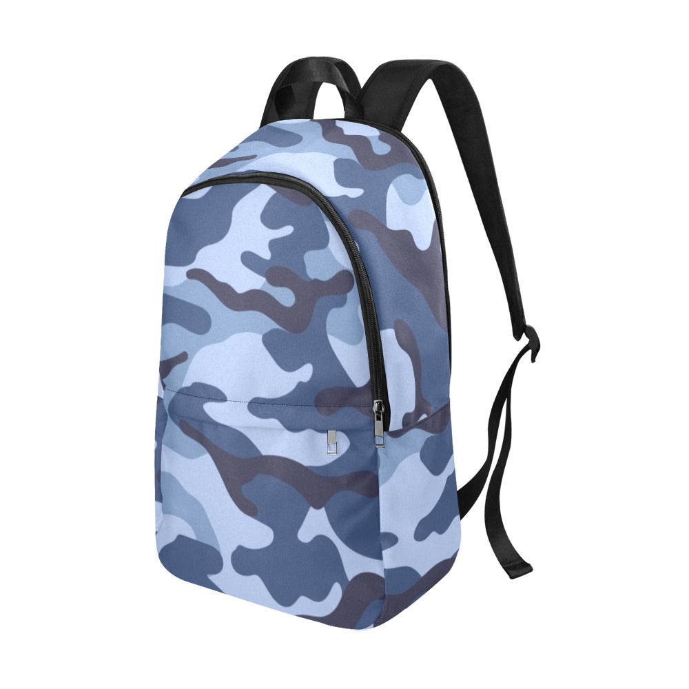 Blue Camouflage - Fabric Backpack