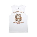 I'm Not Lazy, I'm In Energy Saving Mode, Cat - AS Colour Women's Maple Tank