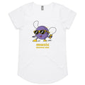 Music Moves Me Women's AS Colour Scoop Neck T-Shirt White Womens Scoop Neck T-shirt Music Printed In Australia