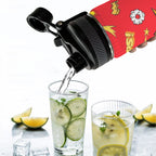 Comic Book Red - Insulated Water Bottle with Dual-Use Lid (18oz) Insulated Water Bottle with Dual-Use Lid (18oz) Printed Offshore