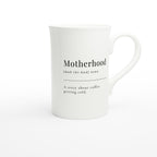 Motherhood Definition - White 10oz Porcelain Slim Mug Porcelain Mug Globally Fulfilled Mum