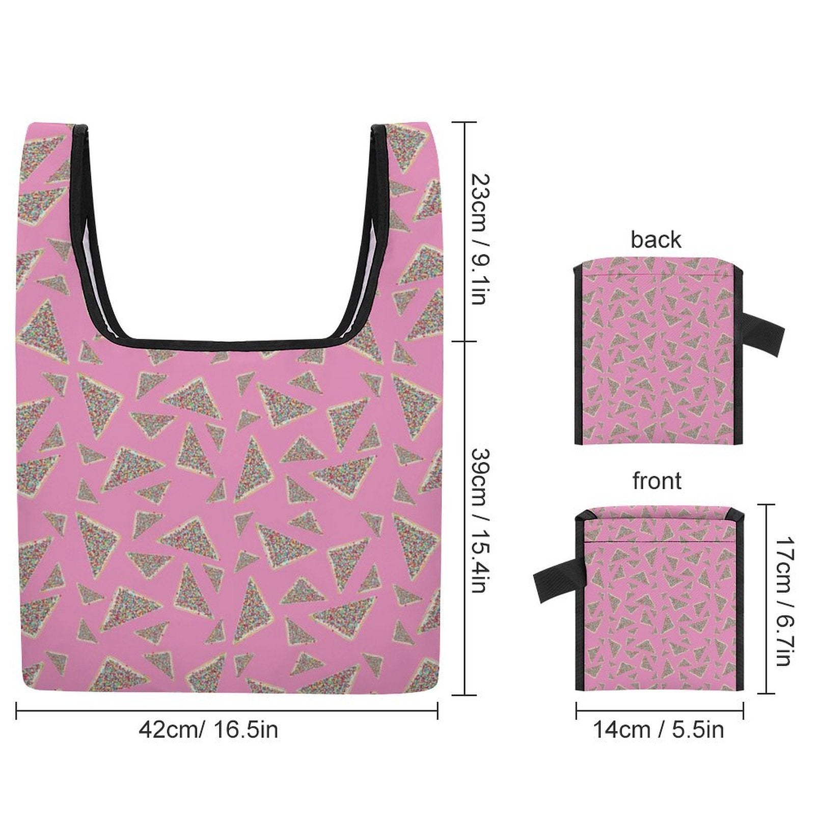 Fairy Bread On Pink Foldable Shopping Bag