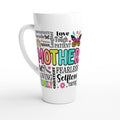 Mother Word Cloud - White Latte 17oz Ceramic Mug Default Title Latte Mug Globally Fulfilled Mum