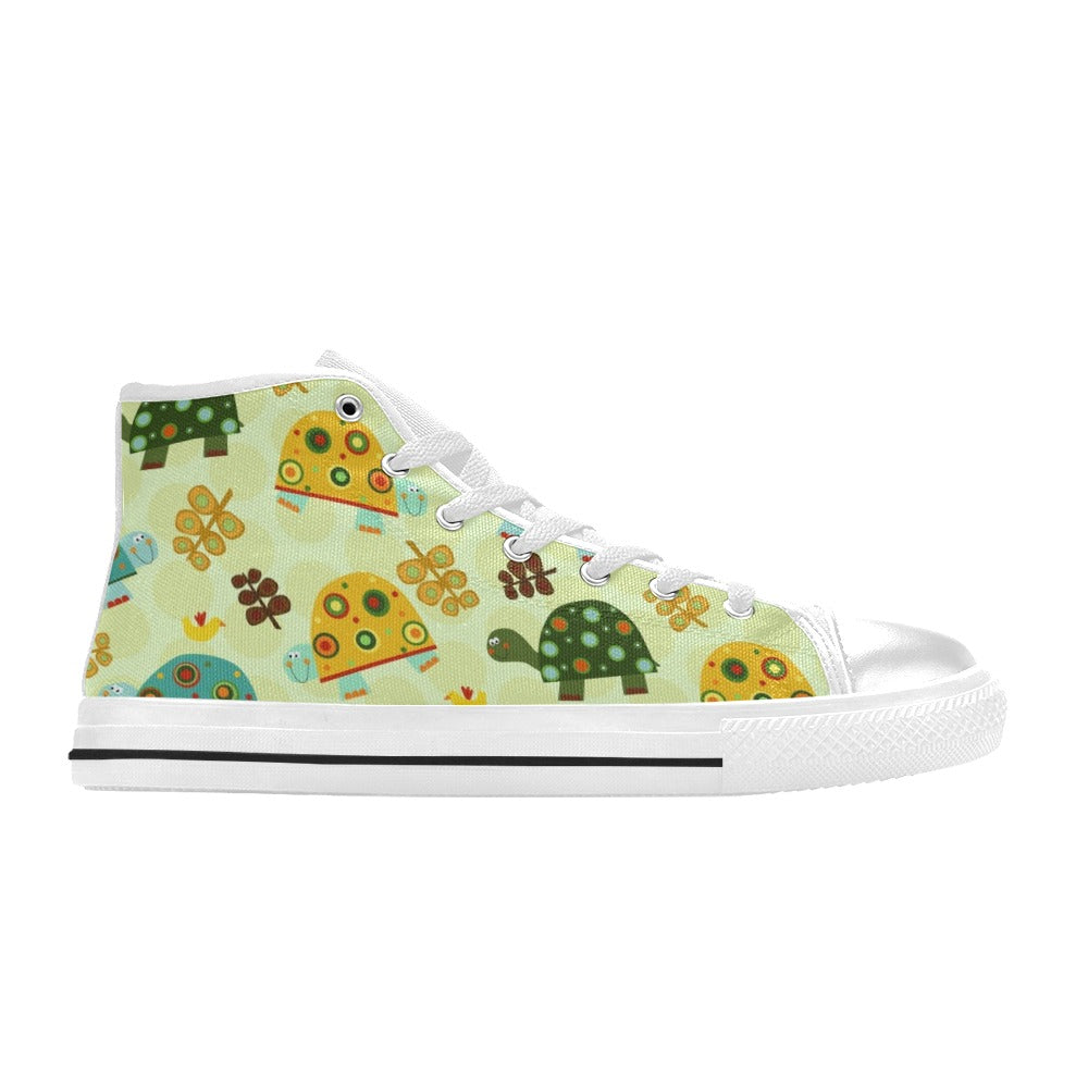 Retro Turtles - Men's High Top Canvas Shoes