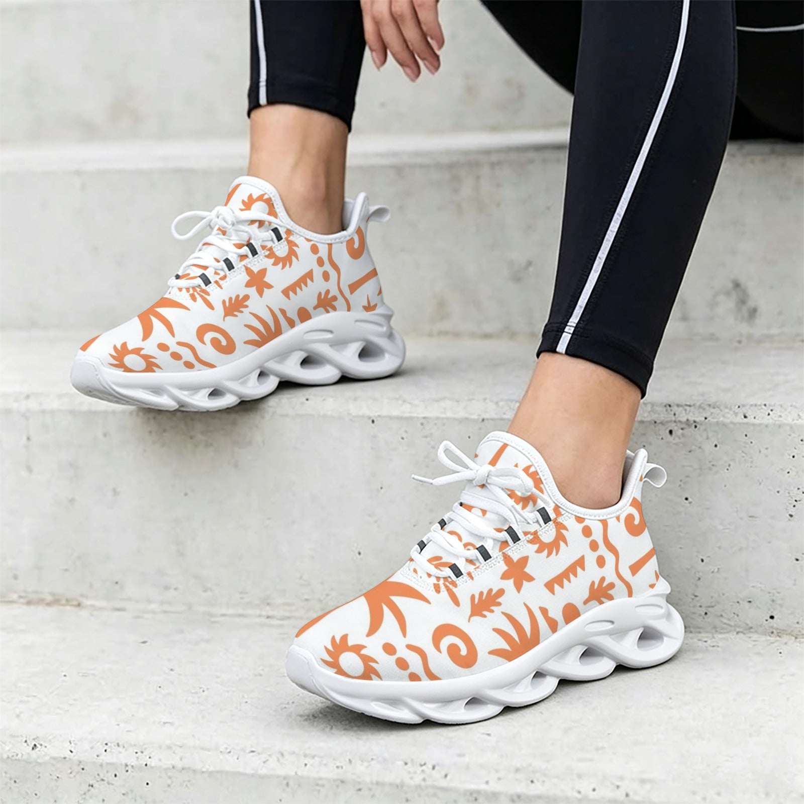 Orange Surf Women's Twisted Sole Sneakers
