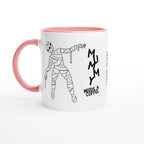 Personalised Mummy Needs A Coffee 11oz Ceramic Mug Ceramic Pink Personalised 11oz Mug Globally Fulfilled Mum