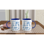 Respect The Locals, Sea Life - White 11oz Ceramic Mug with Colour Inside Colour 11oz Mug animal Globally Fulfilled Ocean