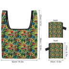 Tropical Comic Book Style Foldable Shopping Bag