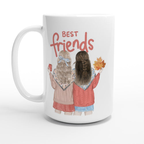 Best Friends - White 15oz Ceramic Mug Default Title 15oz Mug Globally Fulfilled